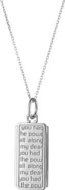 Monica Rich Kosann Dorothy Power Sterling Silver Pendant Necklace