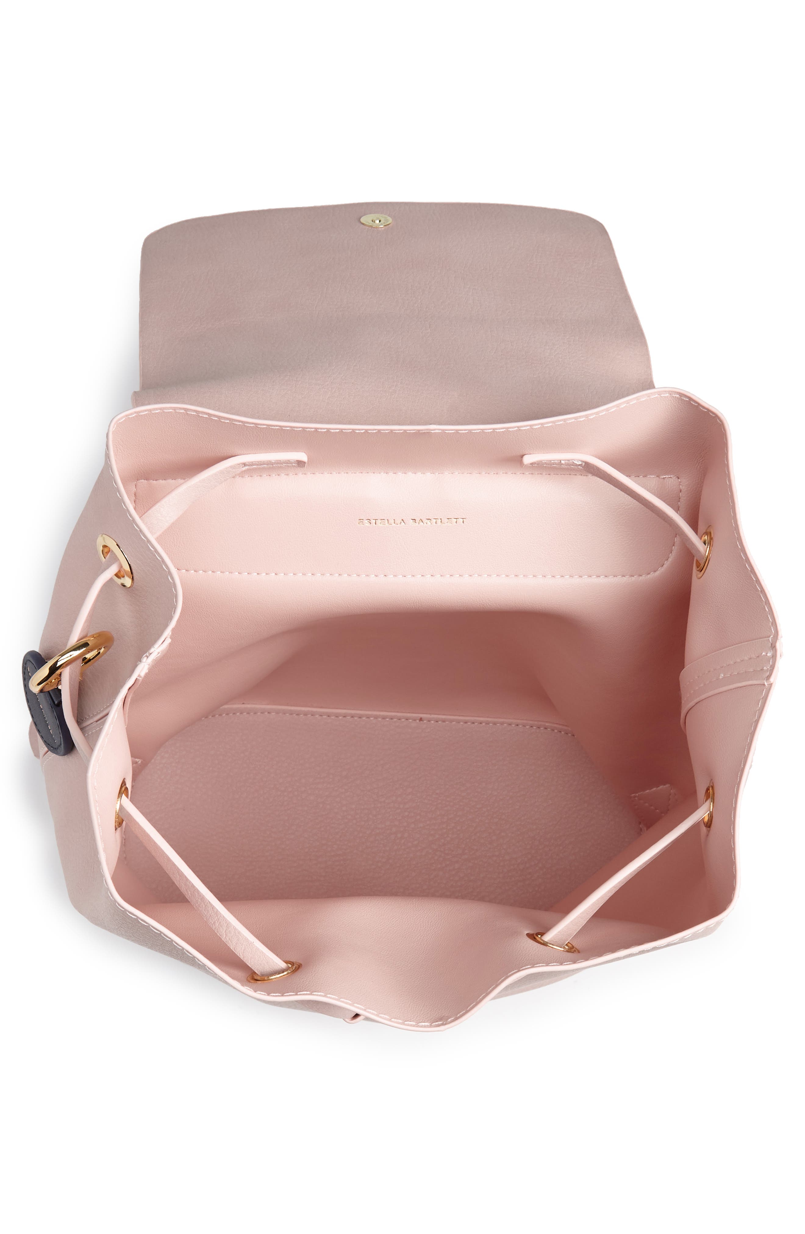 Faux Leather Backpack, Alternate, color, PINK