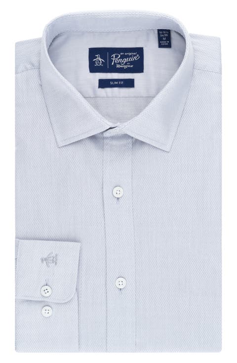 Diamond Dobby Slim Fit Dress Shirt