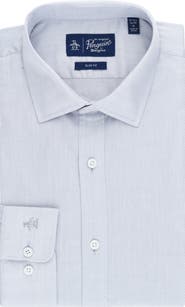 Original Penguin Diamond Dobby Slim Fit Dress Shirt