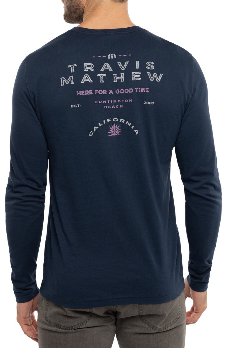 TravisMathew Life of Luxury Long Sleeve Graphic T-Shirt, Alternate, color, 