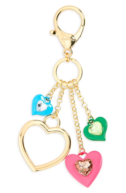 Stone Hearts Cluster Bag Charm