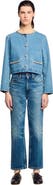 SANDRO Rhinestone denim jacket