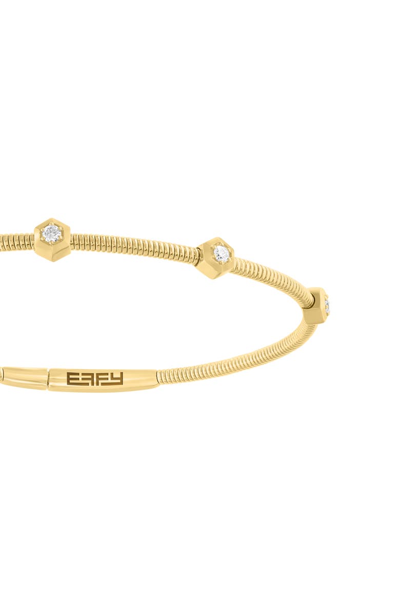 EFFY Lab-Grown Diamond Chain Bracelet, Alternate, color, Gold