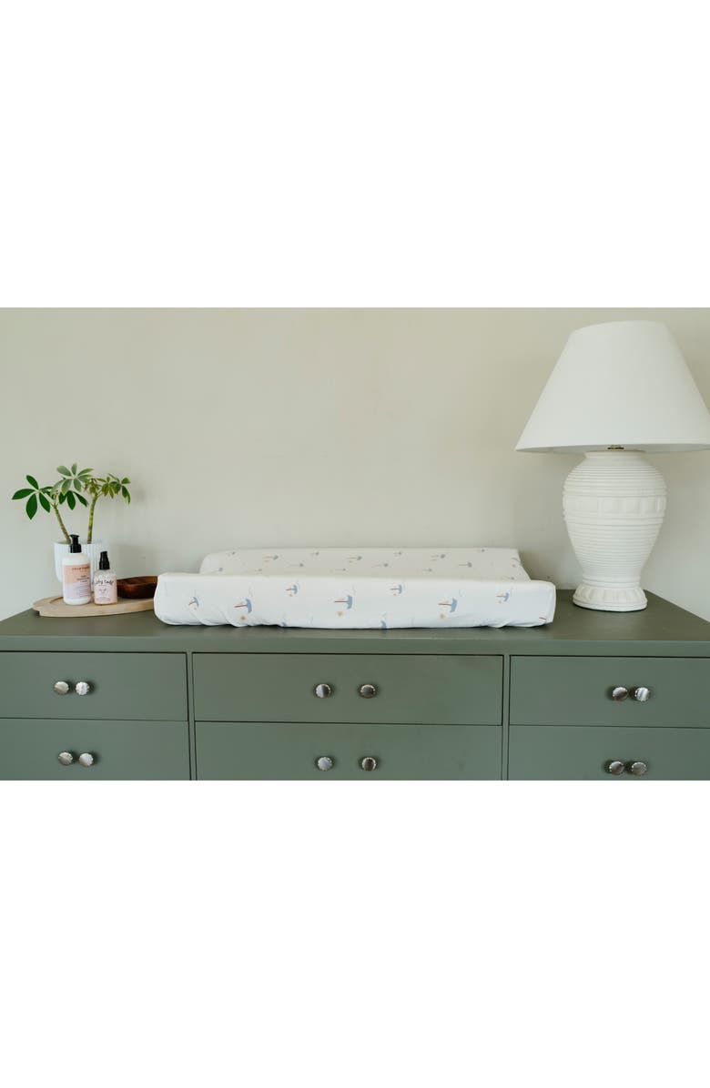 SARANONI Minky Changing Pad Cover, Alternate, color, Boat