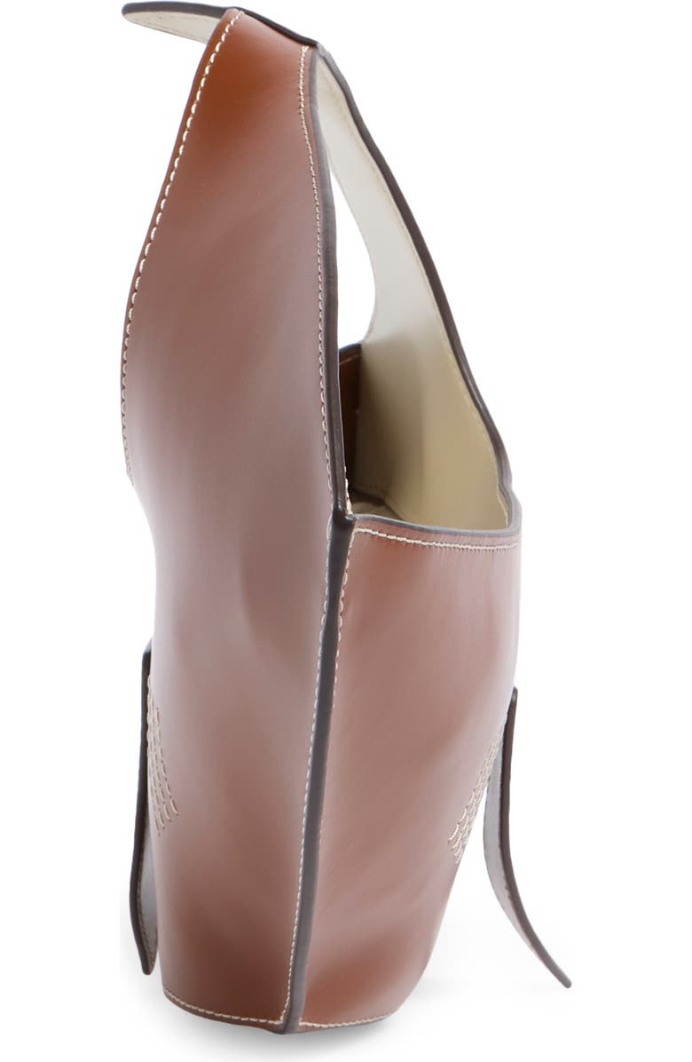 STAUD Leather Shark Bag, Alternate, color, Tabacco