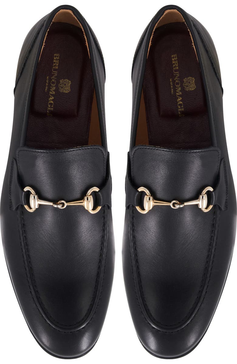 Bruno Magli Ferraro Apron Toe Bit Loafer, Alternate, color, Black