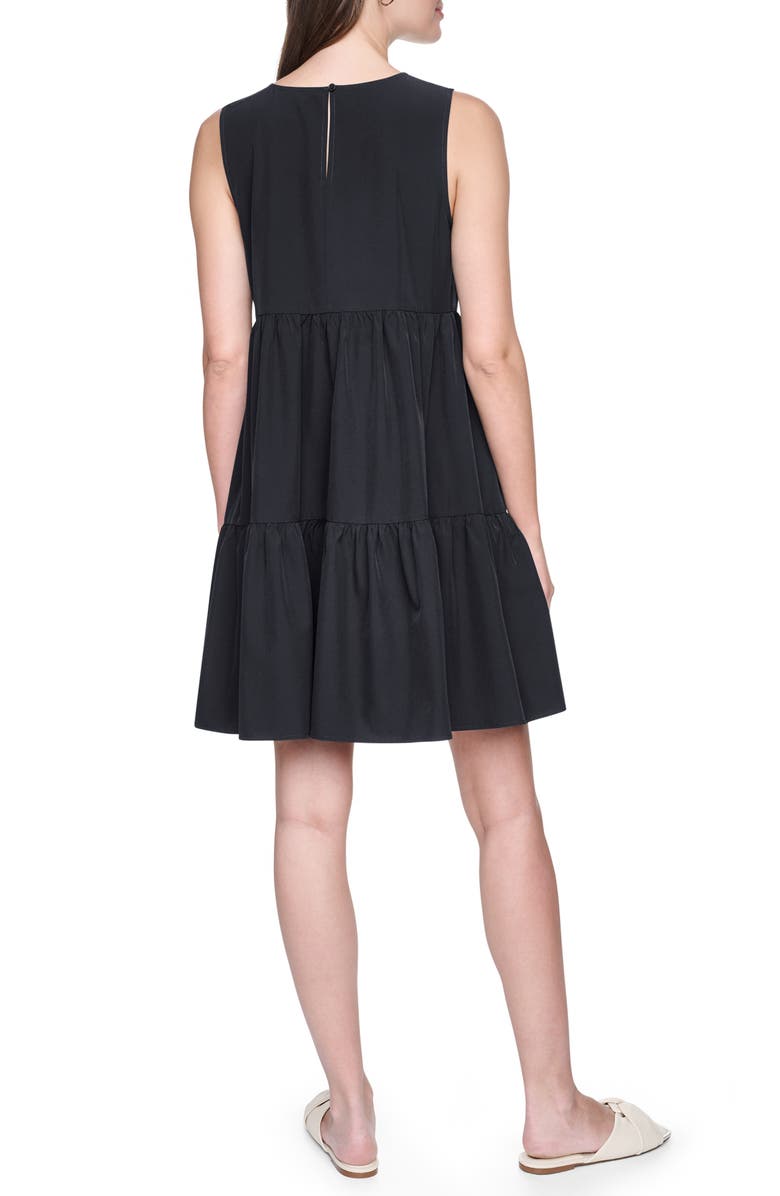 DKNY Commuter Sleeveless Swing Minidress, Alternate, color, Black