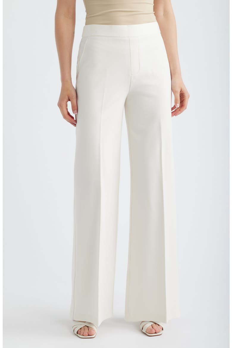 SPANXsupersmooth™ PerfectFit Ponte Wide Leg Pants, Main, color, IVORY