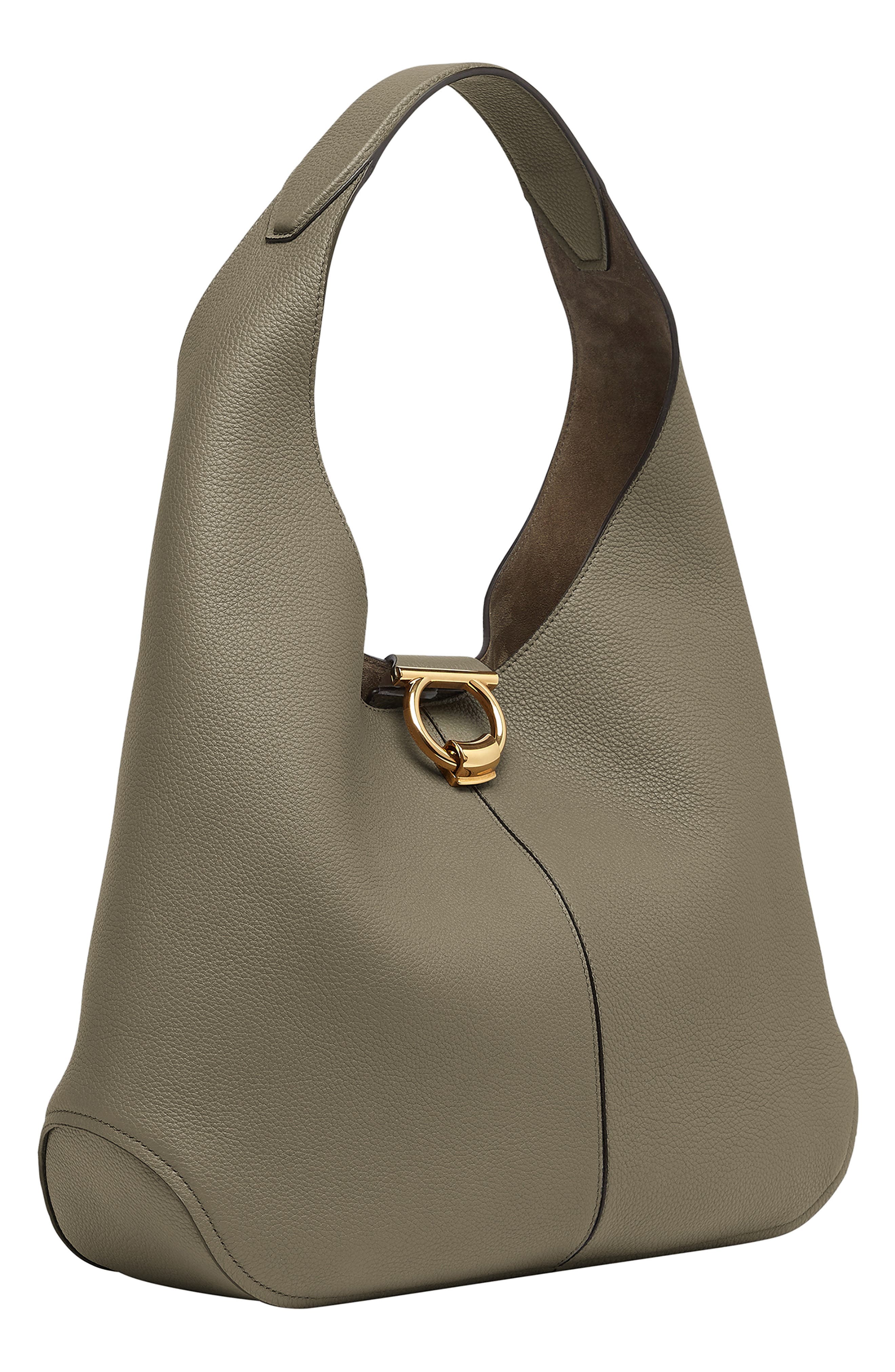 FERRAGAMO Salvatore Ferragamo Margot Leather Hobo Bag, Alternate, color, 