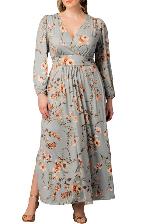 Kelsey Long Sleeve Maxi Dress (Plus)