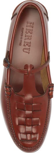 Maqueda Woven T-Strap Loafer