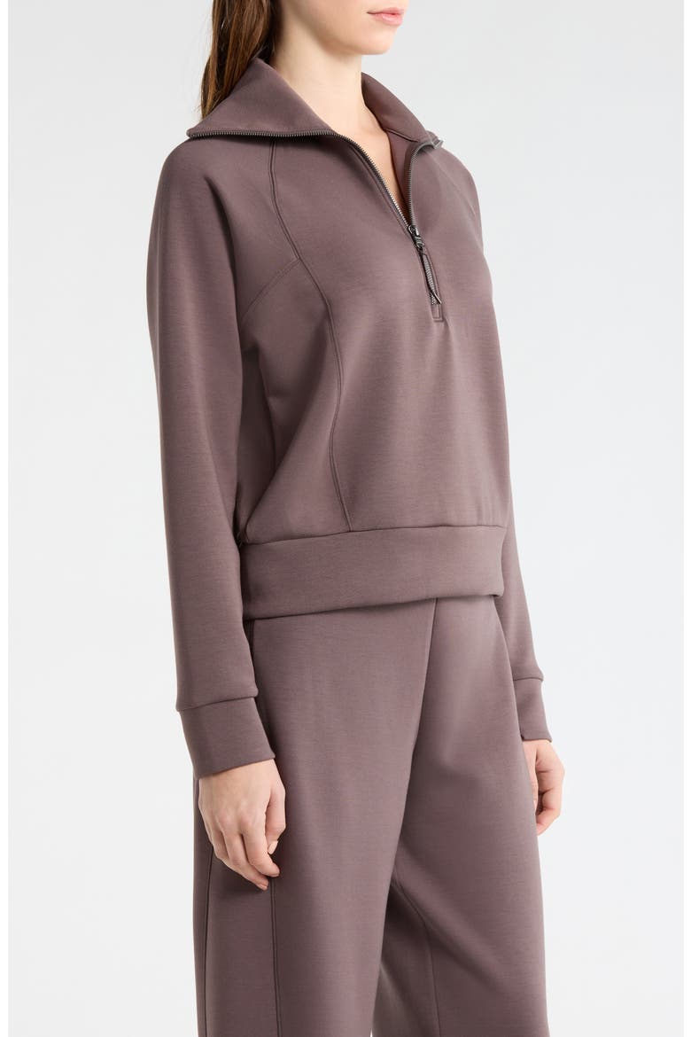 AirEssentials Half Zip Sweatshirt, Alternate, color, DARK CACAO