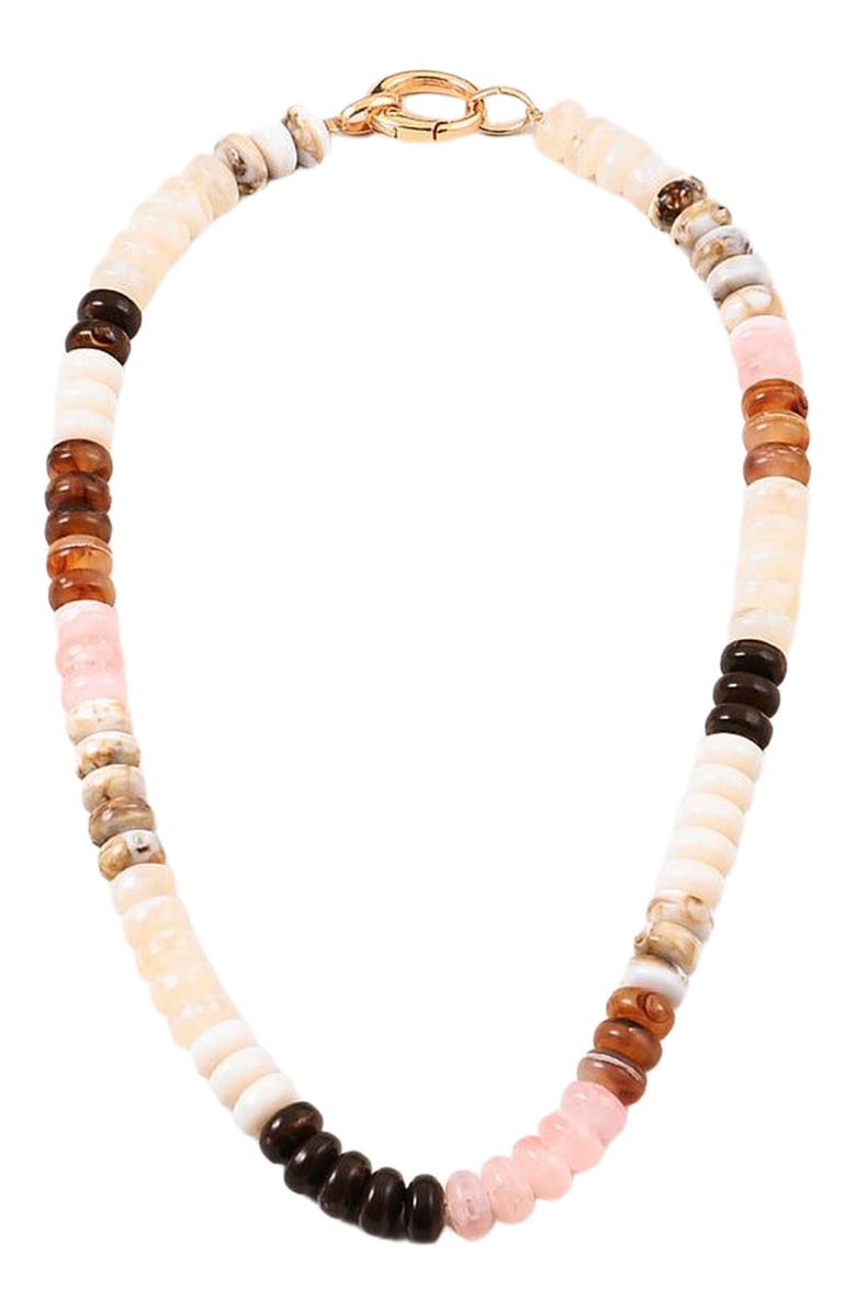 Erin McDermott Jewelry Harvest Moon Necklace, Main, color, Brown