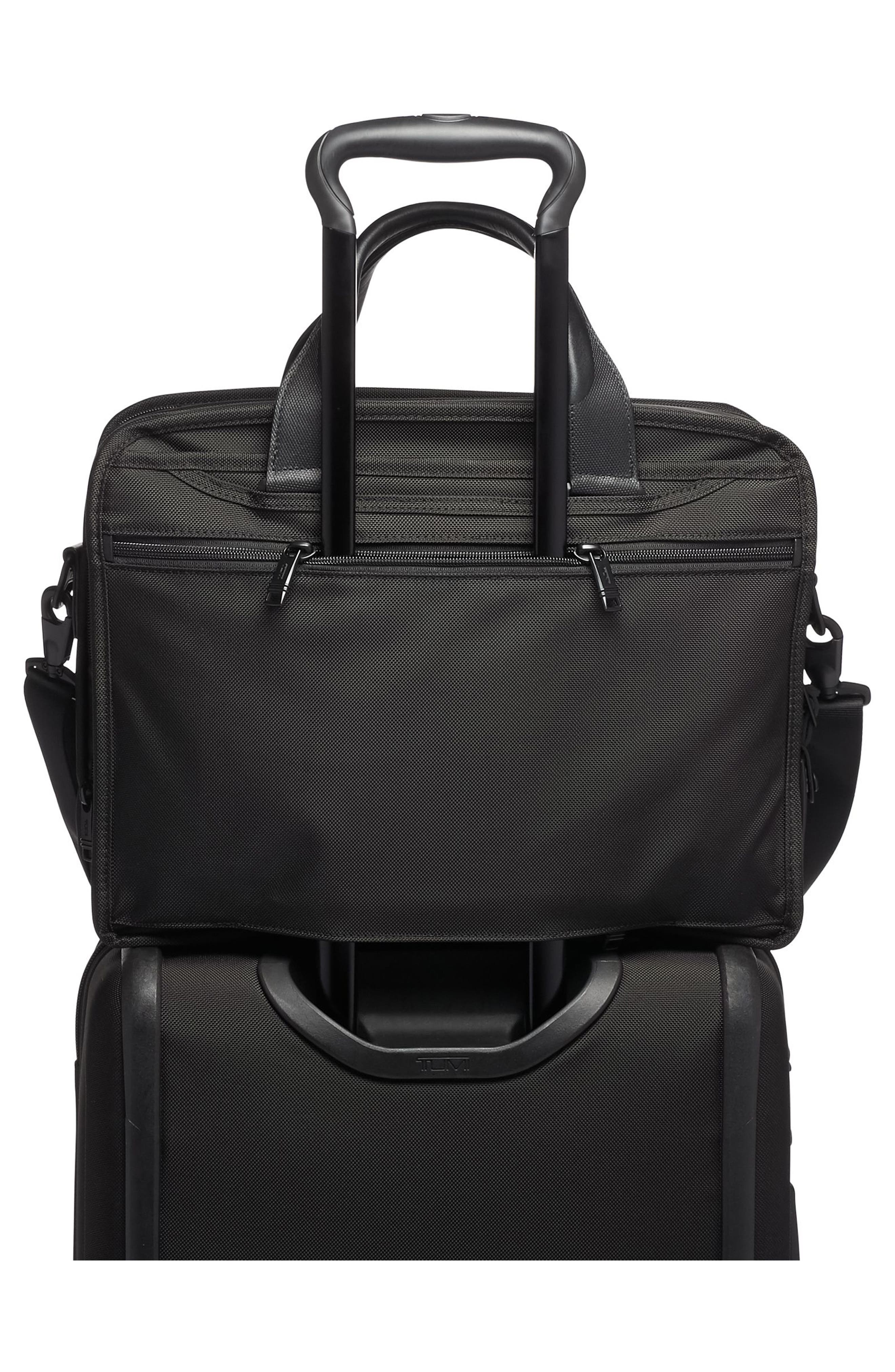 TUMI Alpha 3 T-Pass<sup
®</sup
 Expandable Laptop Briefcase, Alternate, color, Black