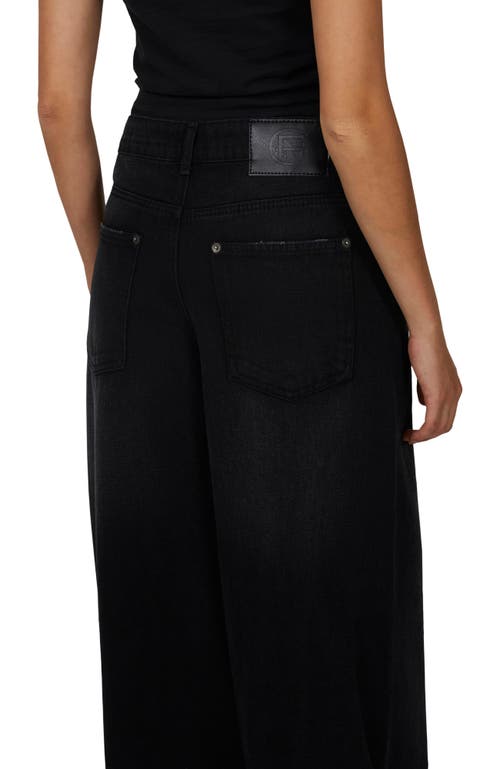 Good For Nothing Baggy Vintage Wash Seam Denim Jeans In Black