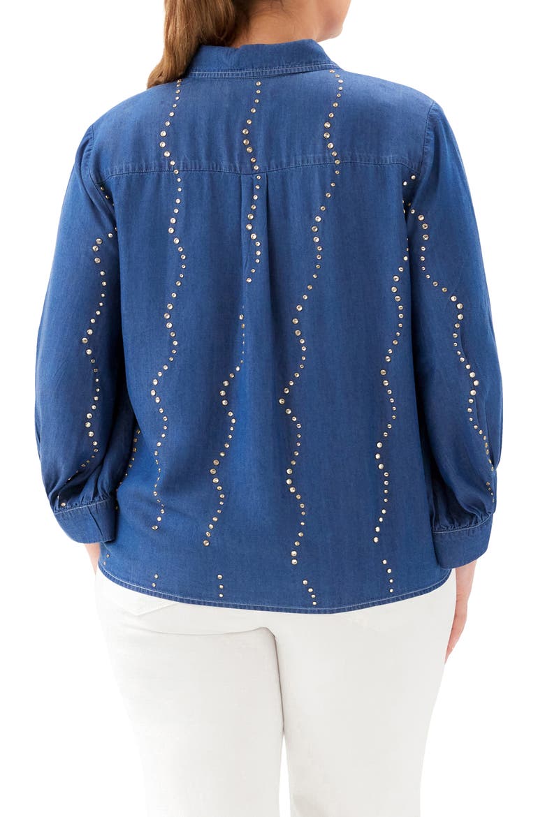 Gemstone Denim Shirt, Alternate, color, CHAMBRAY