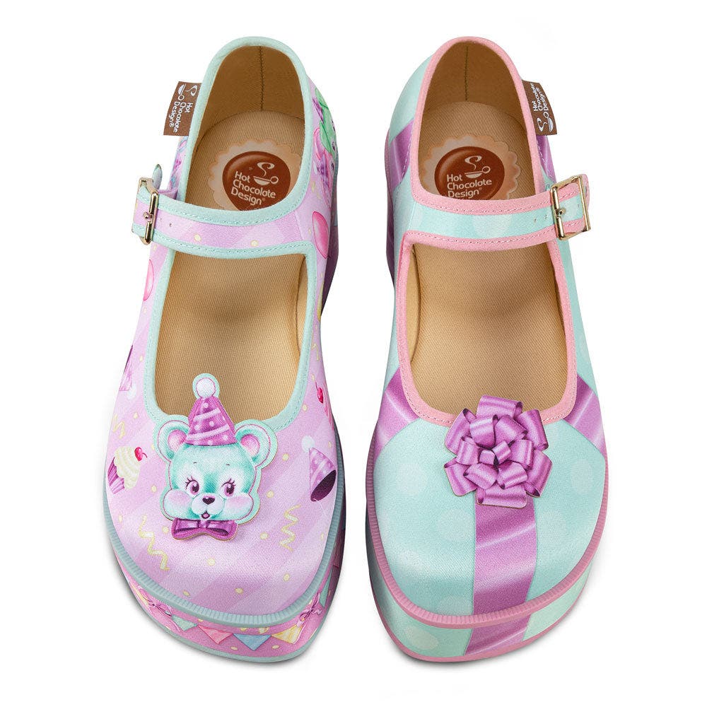 Hot Chocolate Design Birthday Buddies Women's Mary Jane Platforms, Alternate, color, Birthday Buddies