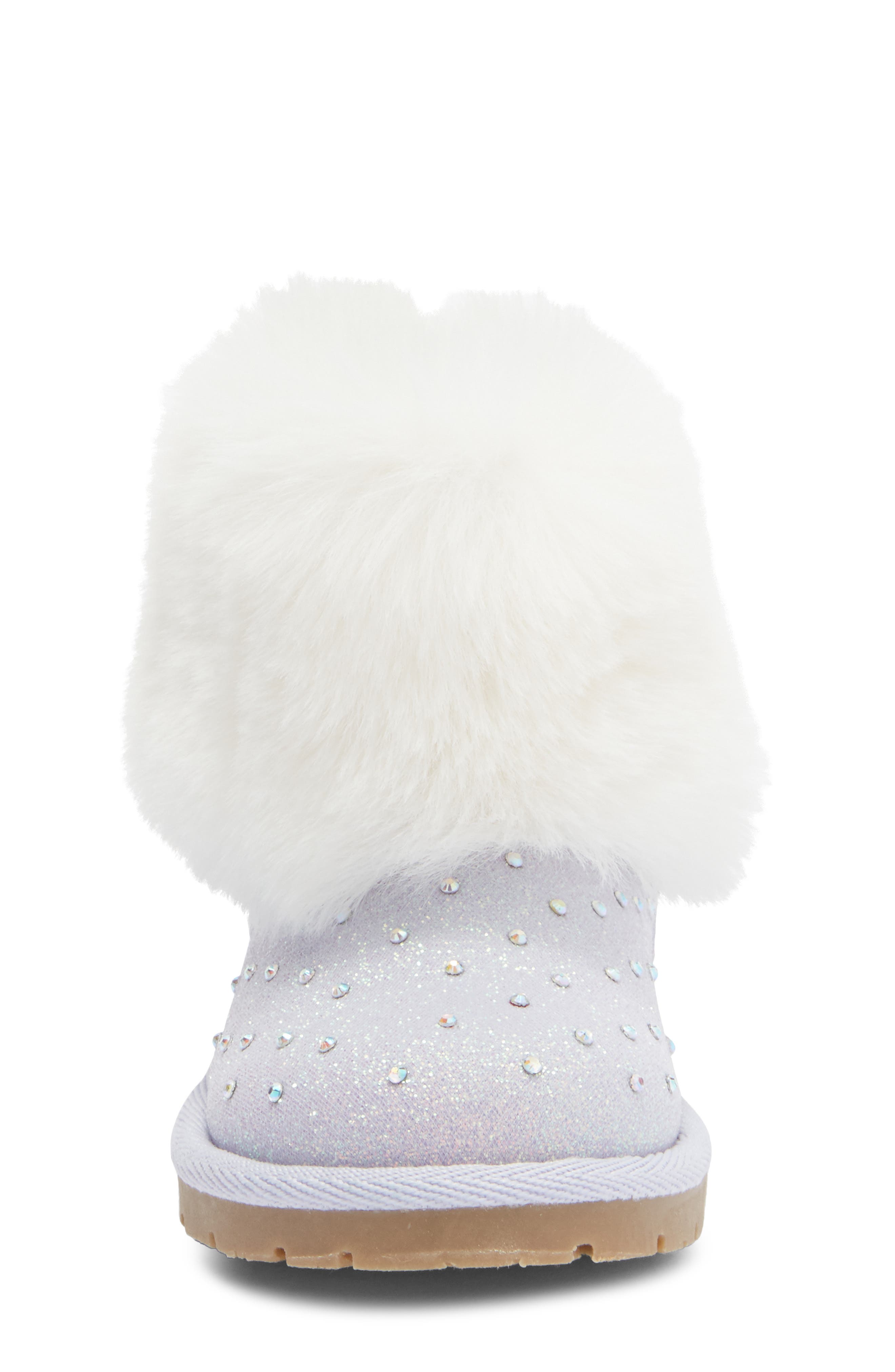 Harper Canyon Kids' Elias Faux Fur Rhinestone Bootie, Alternate, color, Purple