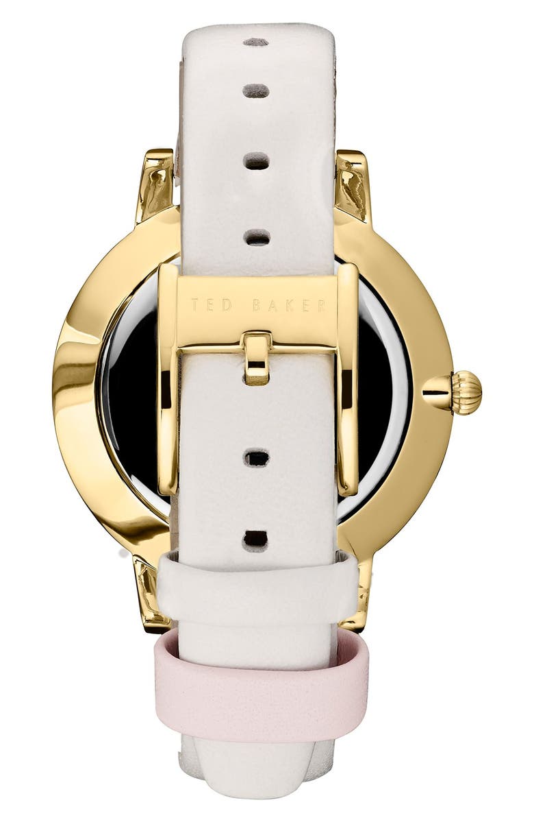 Ted Baker London Leather Strap Watch, 40mm, Alternate, color, 