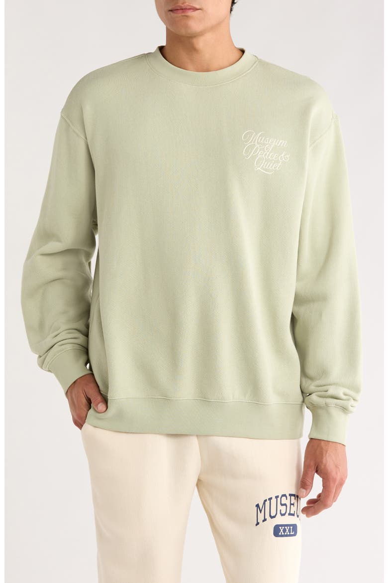 Scribe Cotton Sweatshirt, Main, color, SAGE
