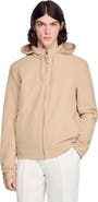 SANDRO Hooded zip-up jacket