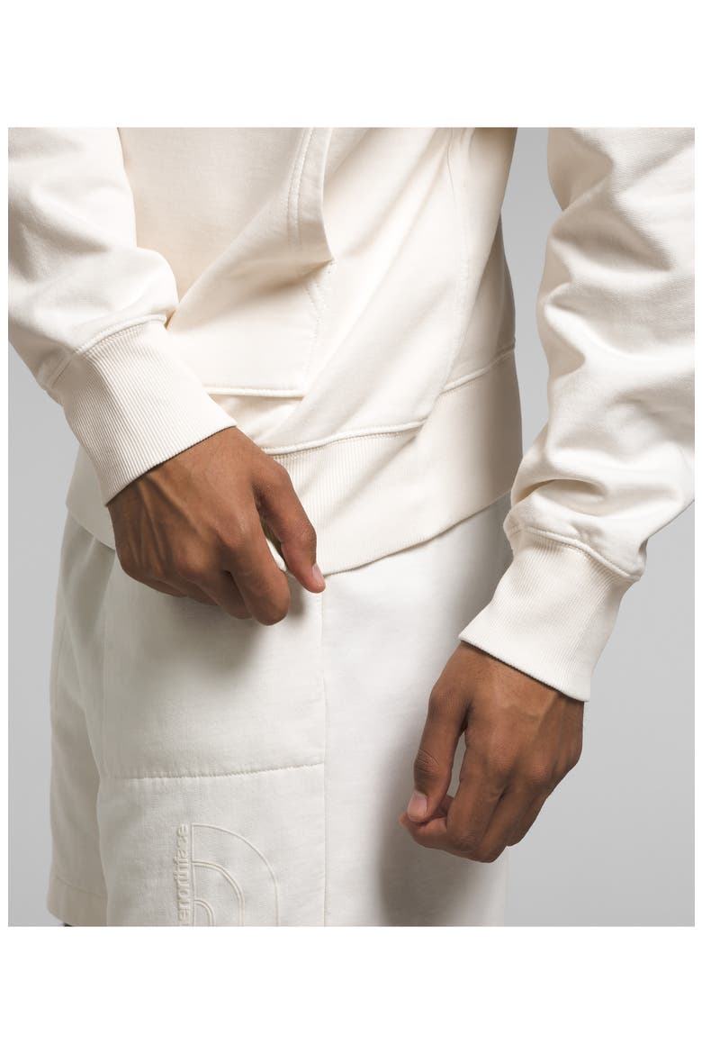 Garment Dyed Pullover Hoodie, Alternate, color, GARDENIA WHITE/ GARDENIA WHITE