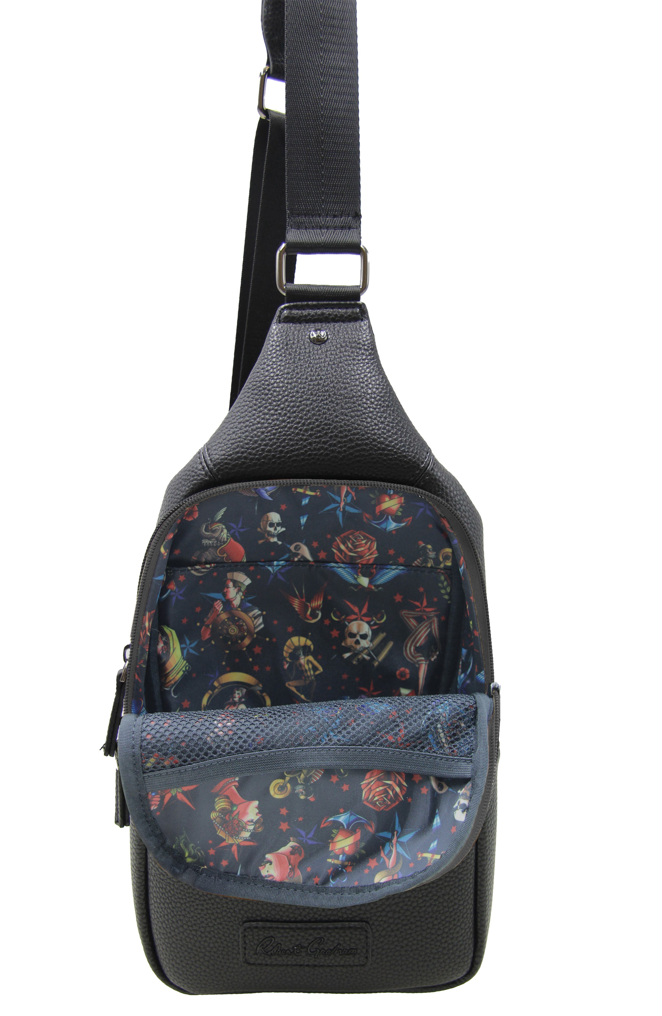 Robert Graham Dash Sling Crossbody Bag, Alternate, color, Black