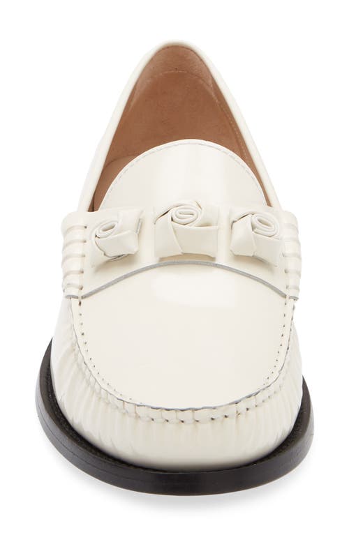 Stuart Weitzman Lottie Bow Loafers Cream In Cream.