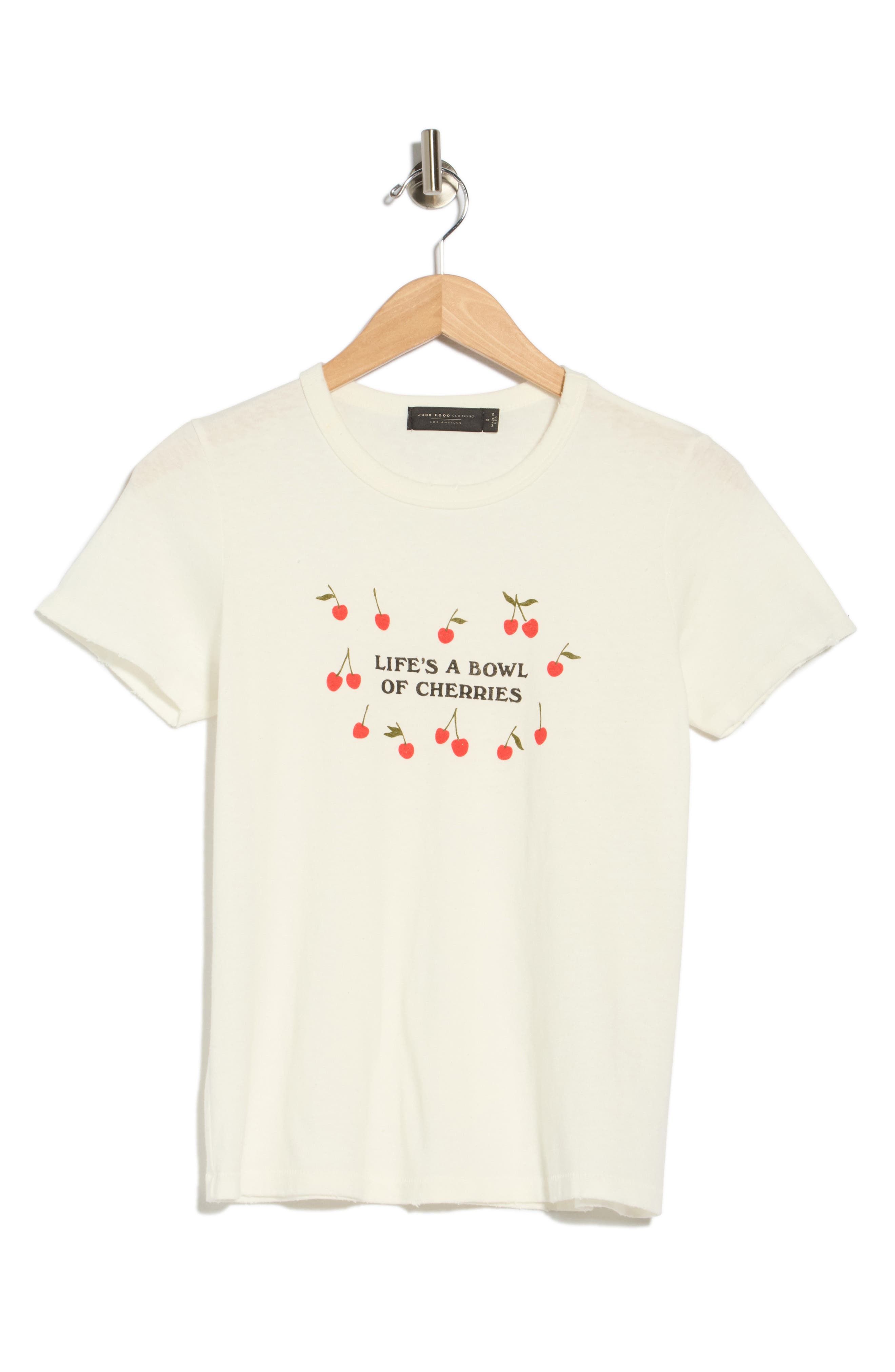 Junk Food Life's a Bowl of Cherries Graphic T-Shirt (Women) | Nordstromrack