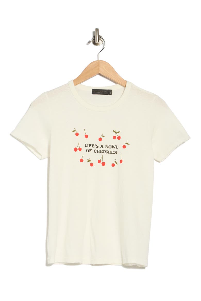 Life's a Bowl of Cherries Graphic T-Shirt, Alternate, color, VINTAGE WHITE