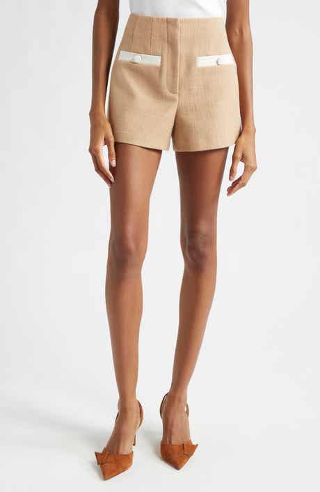 Veronica Beard Gershwin Cotton Blend Tweed Shorts