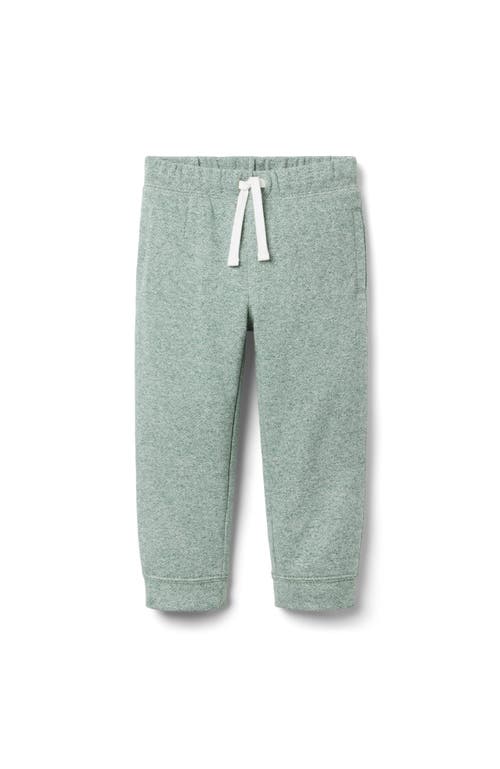 Janie And Jack The Herringbone Jogger In Green