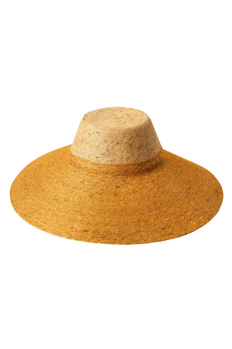 The Riri Duo Jute Straw Hat, Main, color, Golden Saffron