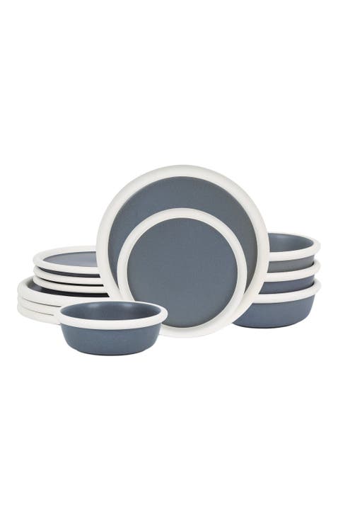 Capri Stoneware 12-Piece Dinnerware Set