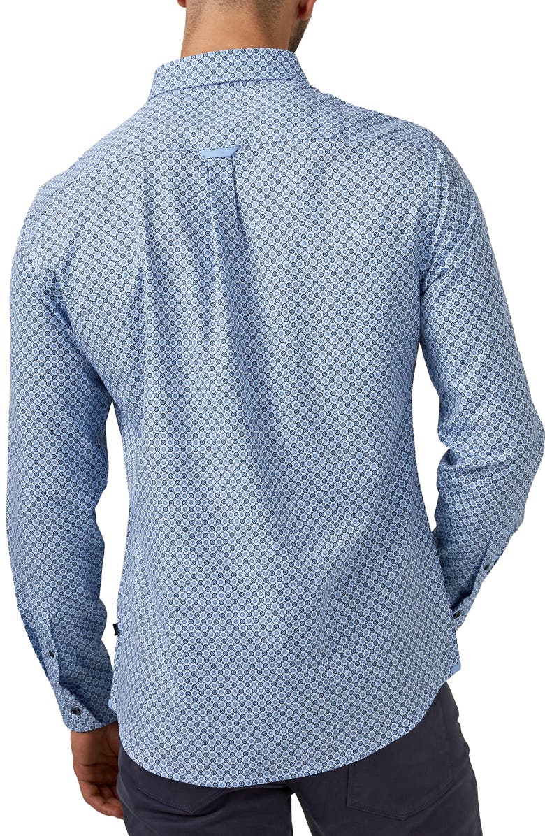 7 Diamonds Liberty Medallion Performance Button-Up Shirt, Alternate, color, 