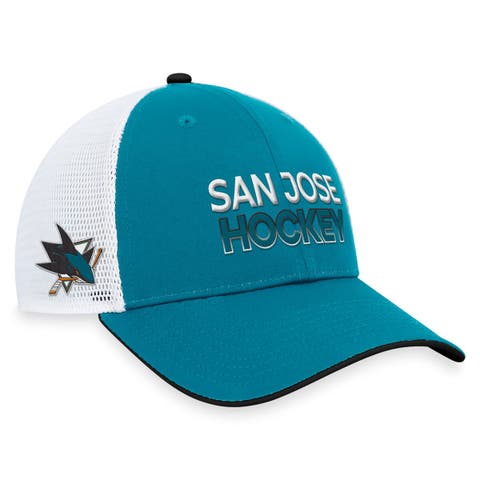 Men's Fanatics Branded  Teal San Jose Sharks Authentic Pro Rink Trucker Adjustable Hat