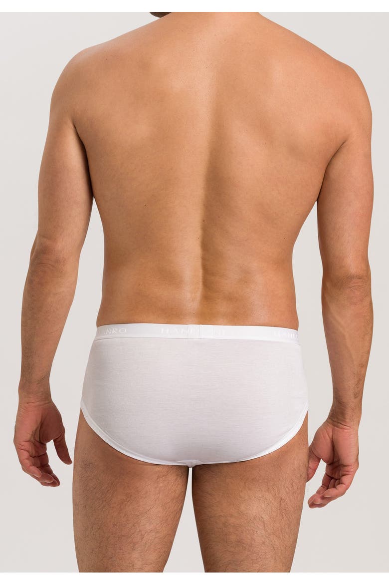 Cotton Pure Cotton Brief With Fly, Alternate, color, White