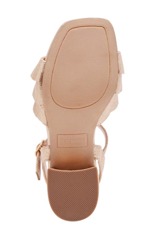 Steve Madden Kids' Press Ruffle Sandal In Gold