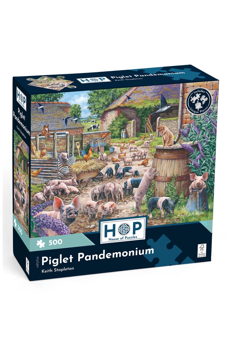 Piglet Pandemonium 500-Piece Jigsaw Puzzle, Main, color, NONE