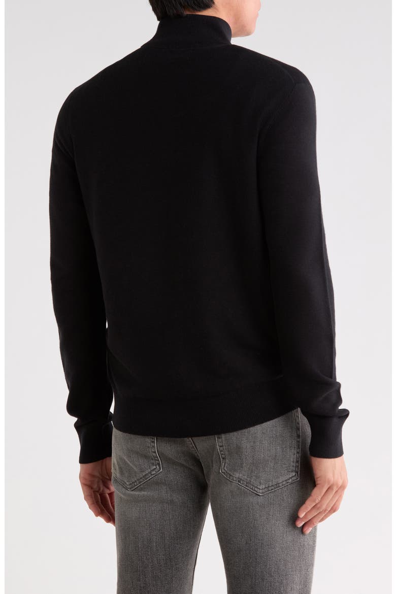 Quarter Zip Pullover, Alternate, color, BLACK