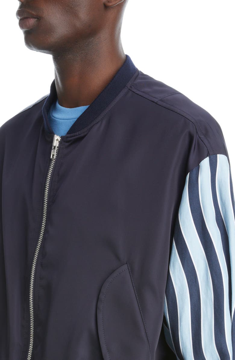 KENZO Wavy Stripes Bomber Jacket, Alternate, color,