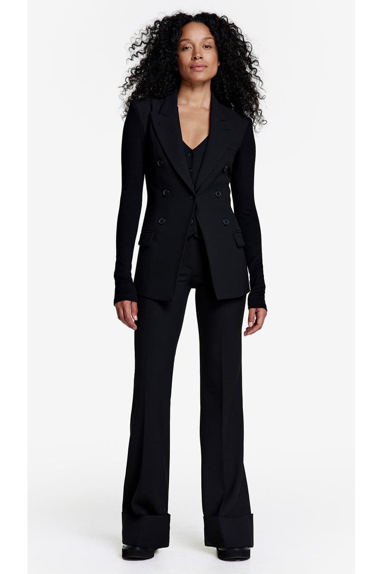 Not A DB Blazer With Jersey Sleeve, Alternate, color, Black Pique