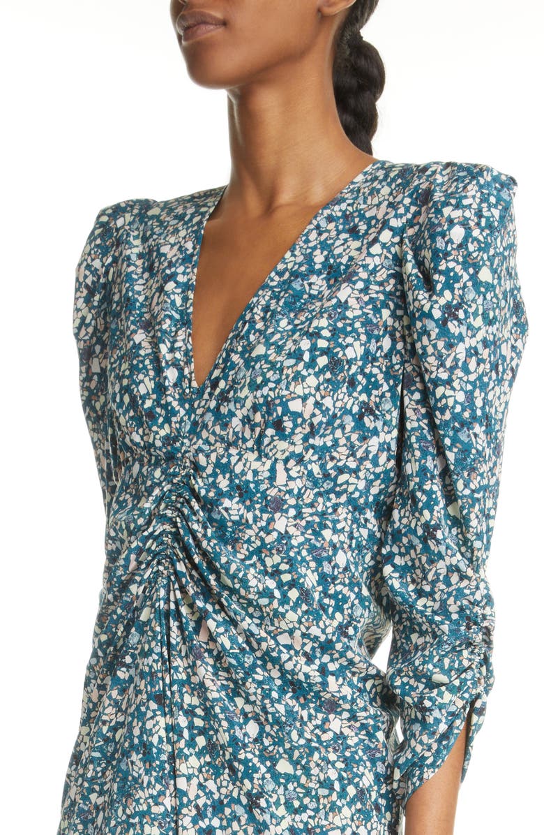 Isabel Marant Albini Ruched Tulip Dress, Alternate, color, 