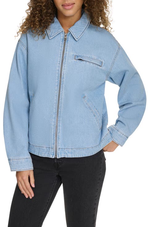 Cotton Twill Utility Jacket with Corduroy Collar