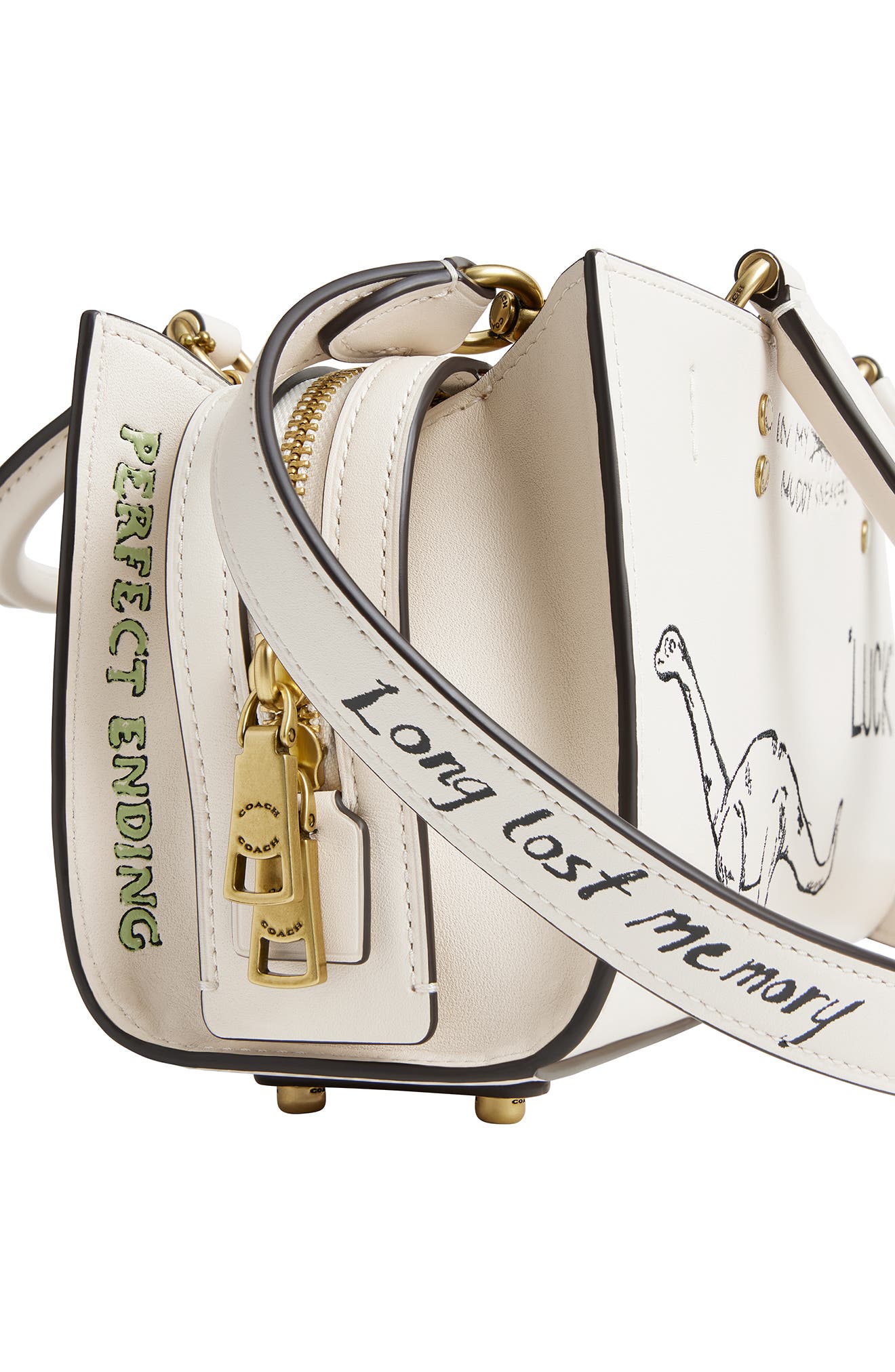 COACH Rogue Sketch Print Leather Top Handle Bag, Alternate, color, 