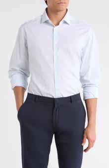 Calvin Klein Slim Fit Check Print Dress Shirt