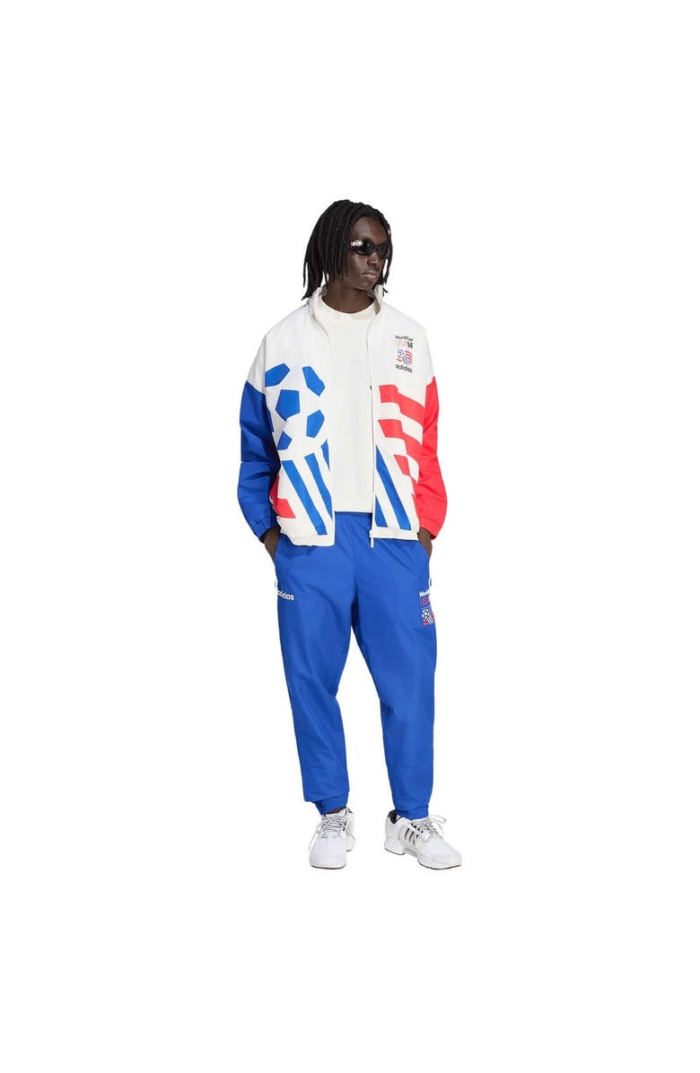 adidas Men's adidas White USMNT 1994 World Cup Full-Zip Woven Track Jacket, Alternate, color, White