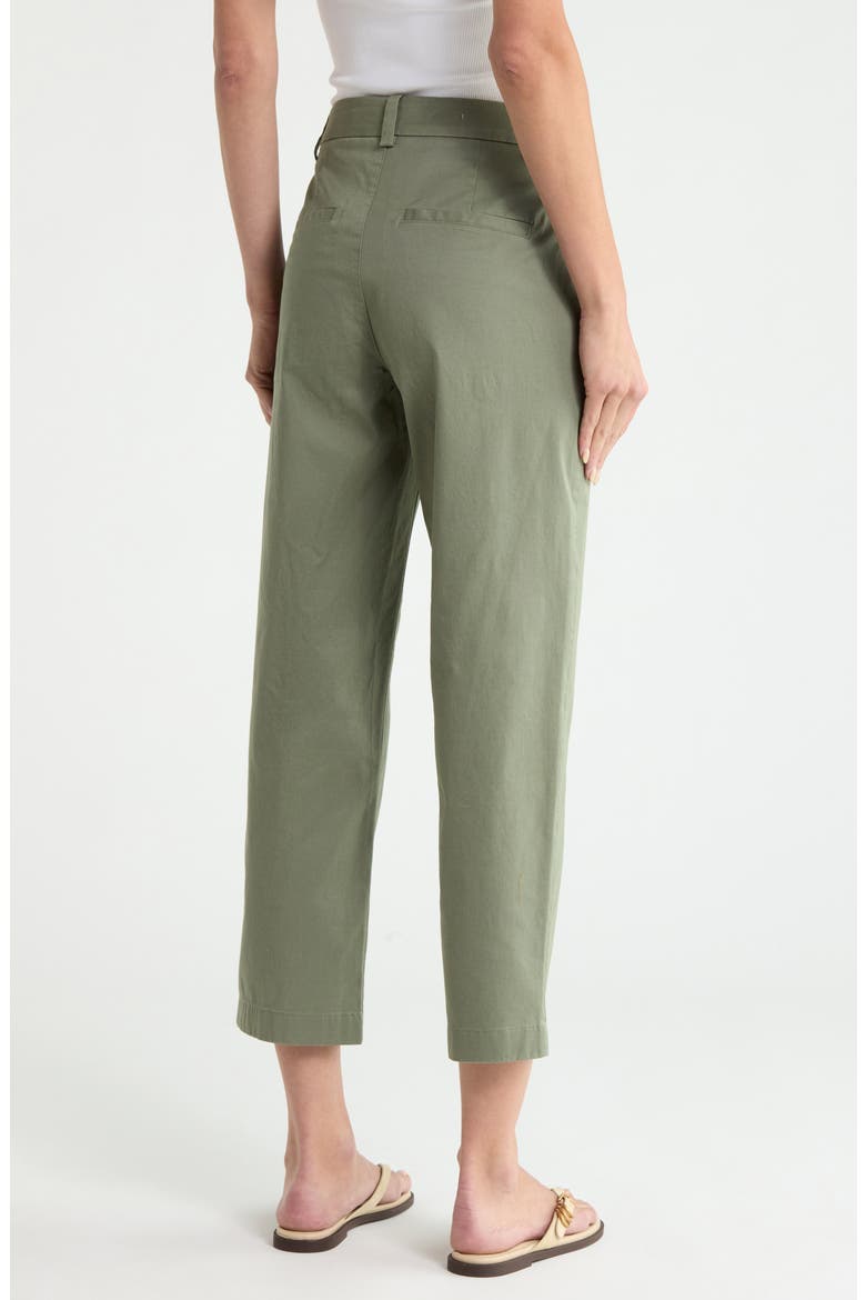 Washed Crop Chino Pants, Alternate, color, SEA FERN