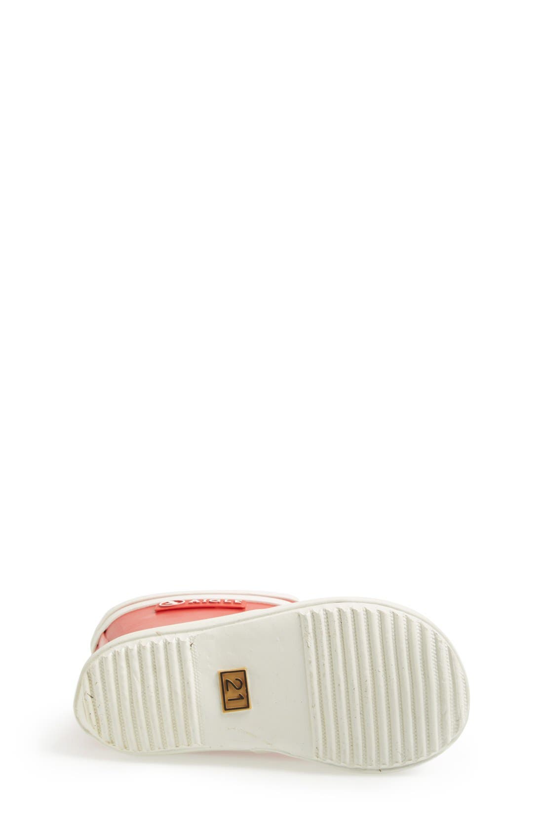 'Baby Flac' Rain Boot, Alternate, color, ROUGE/ BLANC